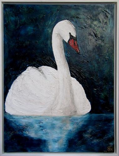 Schwan bei Nacht