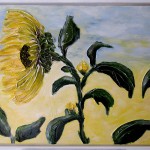 sonnenblume im wind